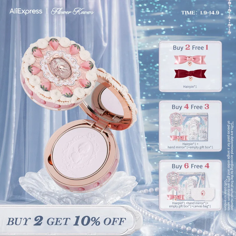 

Flower Knows Strawberry Cupid Collection Pressed Powder 9.5g