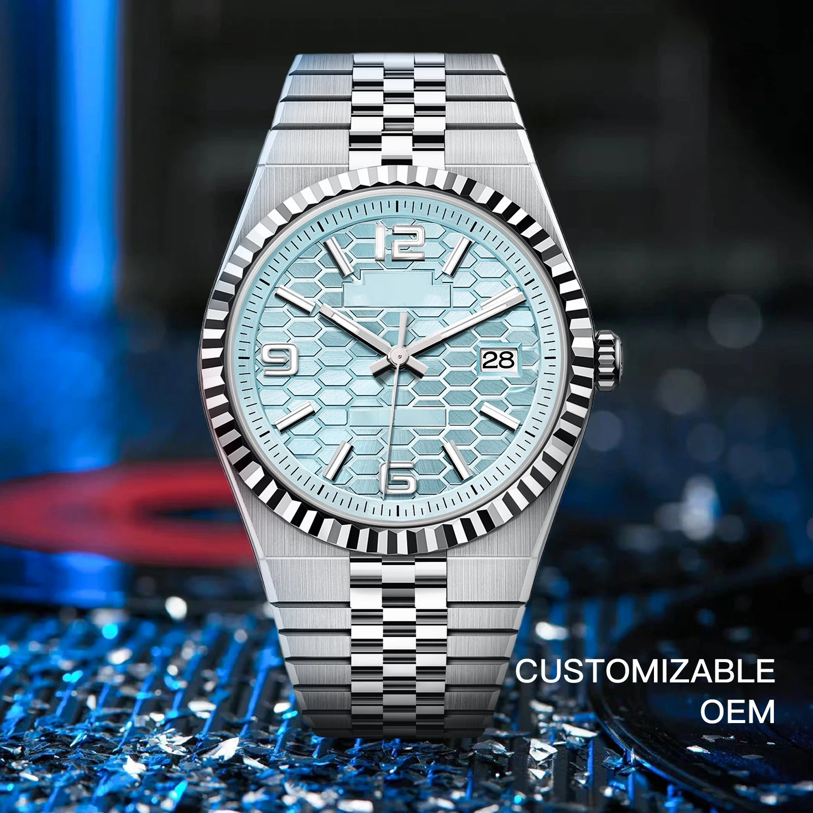 NH35 Men's 2025NEW Flat Jubilee Automatic Mechanical Movement Land-Dweller Datejust Watch NH35 Luxury watches