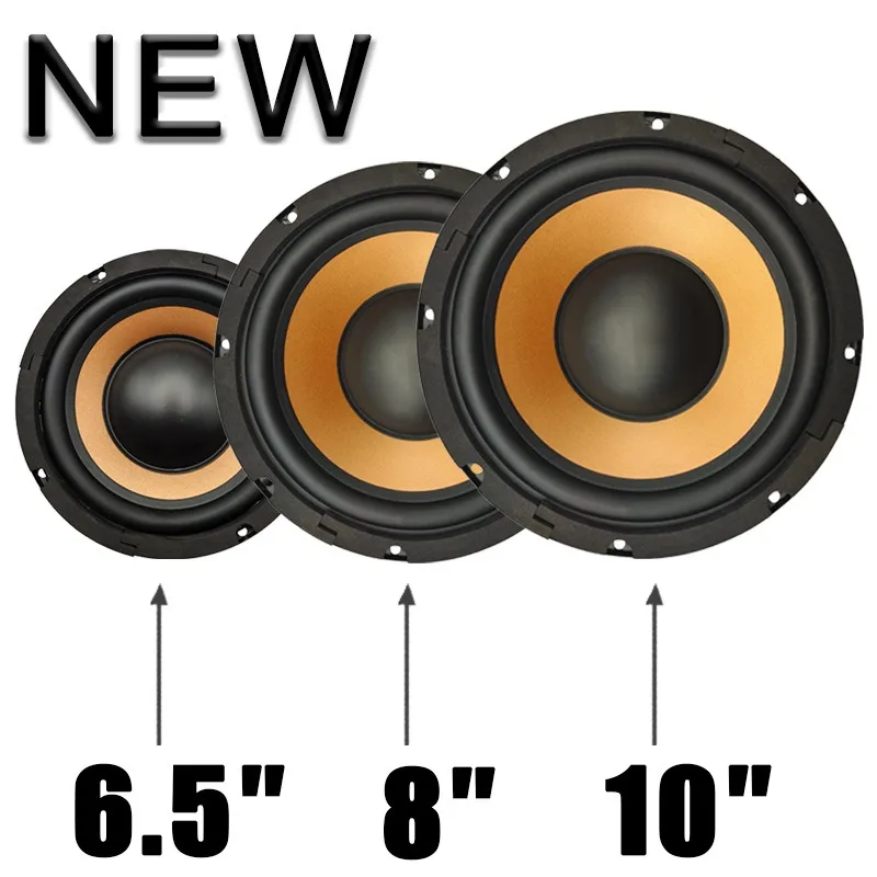 6.5/8/10 Inch Car Audio Subwoofer Speaker Heavy Bass Stereo Loudspeaker For Vehicle Sound System