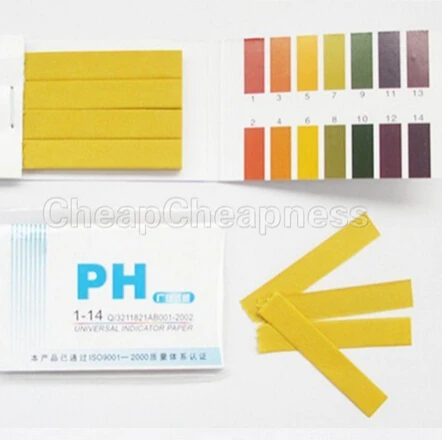 80 Strips Full Range 1-14 PH Paper Analyzers Test Paper Strips Drop Shipping