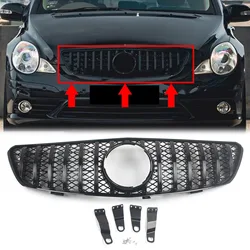GT Style Car Front Racing Facelift Grilles Bumper Grill For Mercedes Benz R-Class W251 2005-2009 R350 R500 Car Accessories