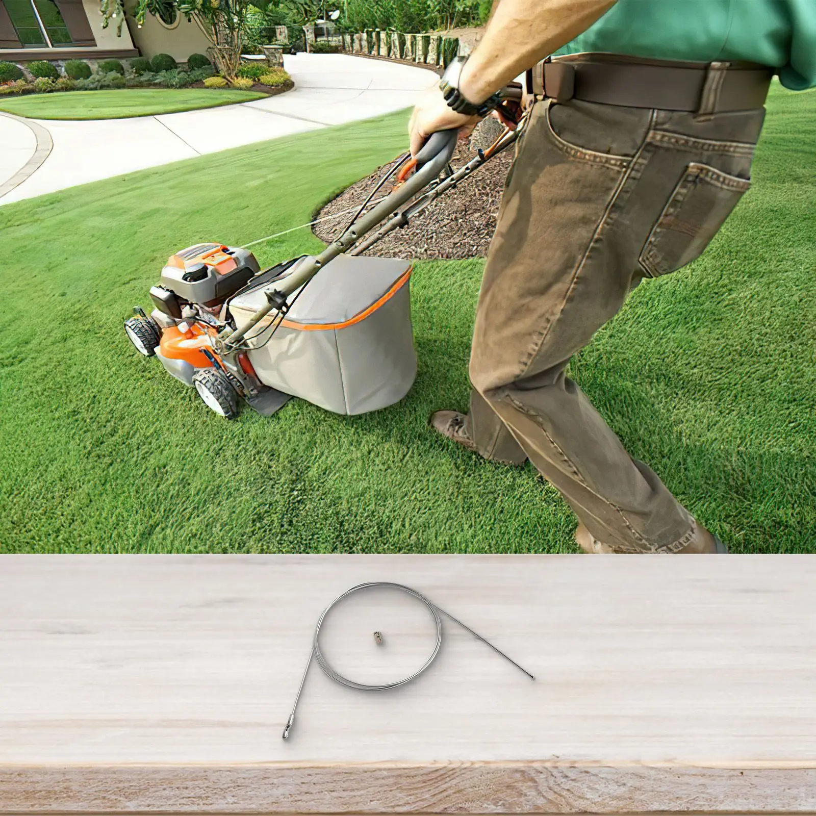 5 pezzi kit di riparazione fascette per tosaerba con gancio a Z tosaerba treno motore freno ruota motrice cavo acceleratore cavo macchine da giardino parte