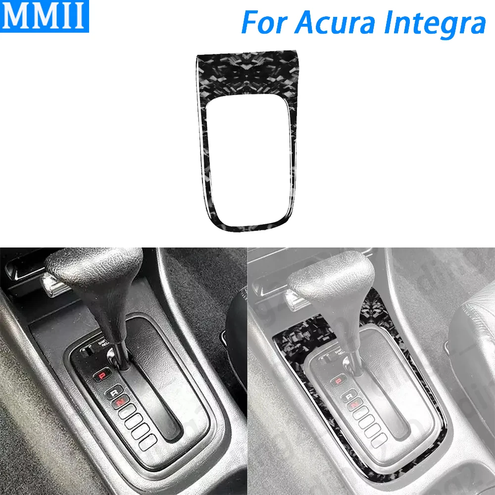 

For Acura Integra 1994-2001 Forged Carbon Fiber Center Console Gear Shift Frame Panel Cover Car Interior Accessories Sticker