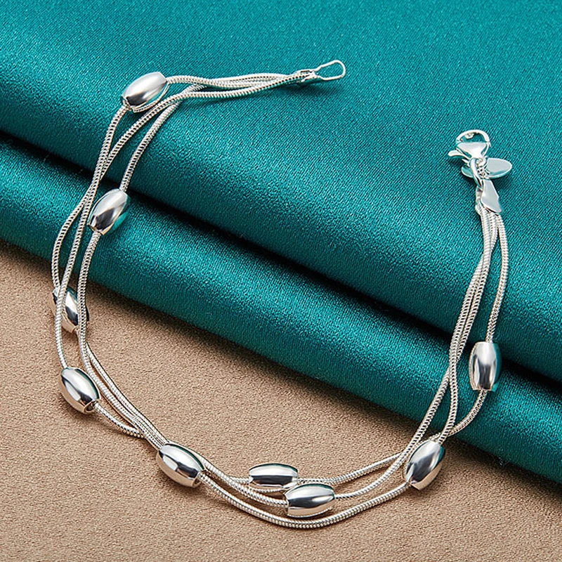 Silver color bracelet chain fashion design product beautiful Jewelry High quality Bracelet bead for women lady wedding