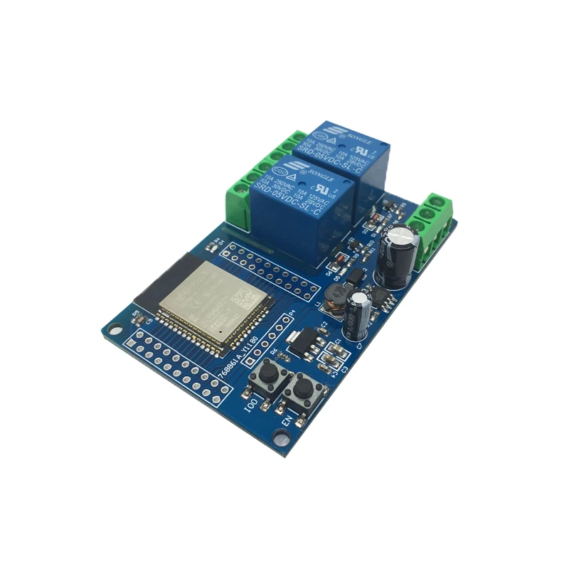 DC5-60V Voeding Dual Channel WiFi Bluetooth-relaismodule ESP32-WROOM Secundaire ontwikkelingskaart