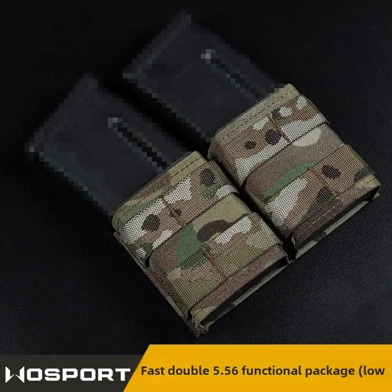 

WoSporT Field Hunting Molle System Double Attachment Pack FAST 5.56 Camouflage Functional Bag Unisex Running Gear Accessories