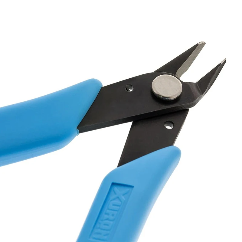 Xuron 170-II Original Micro-Shear Flush Cutter High Carbon Steel Bypass Blade for 18AWG 1mm Soft Wire Jewelry Hobby Cutting