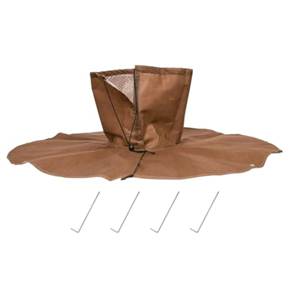 

Инновационный эластичный дизайн на зимние обложки для растений обеспечивает сильную фиксацию, даже в ветровых условиях во время защиты корней.