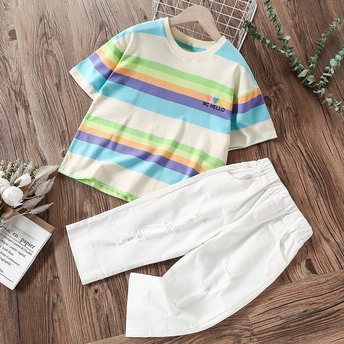 

Baby Kids Clothes Sets for Girls Suits Summer School Uniform Teenagers Tracksuit Girls Outfits Children Costumes 7 9 10 11 Years