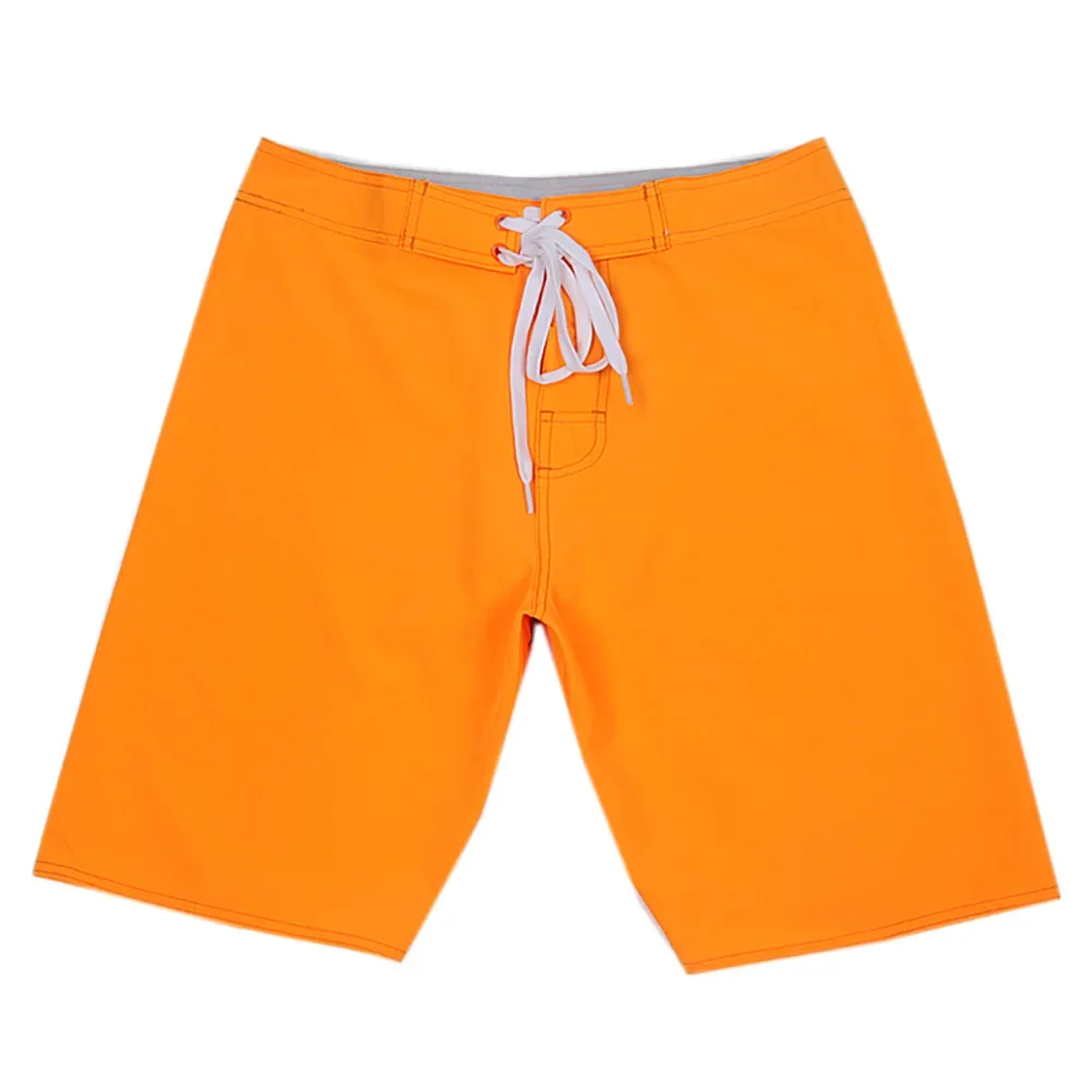 New Summer 2022 Men\'s solid color Sports Printed High Stretch shorts Youth leisure summer color swimming trunks beach pants