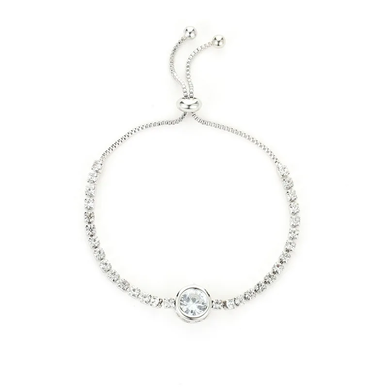 Voller Strasssteine, verstellbares 18 Karat vergoldetes Edelstahlarmband für Frauen, 2022, neuer trendiger quadratischer Zirkon-Armbandschmuck