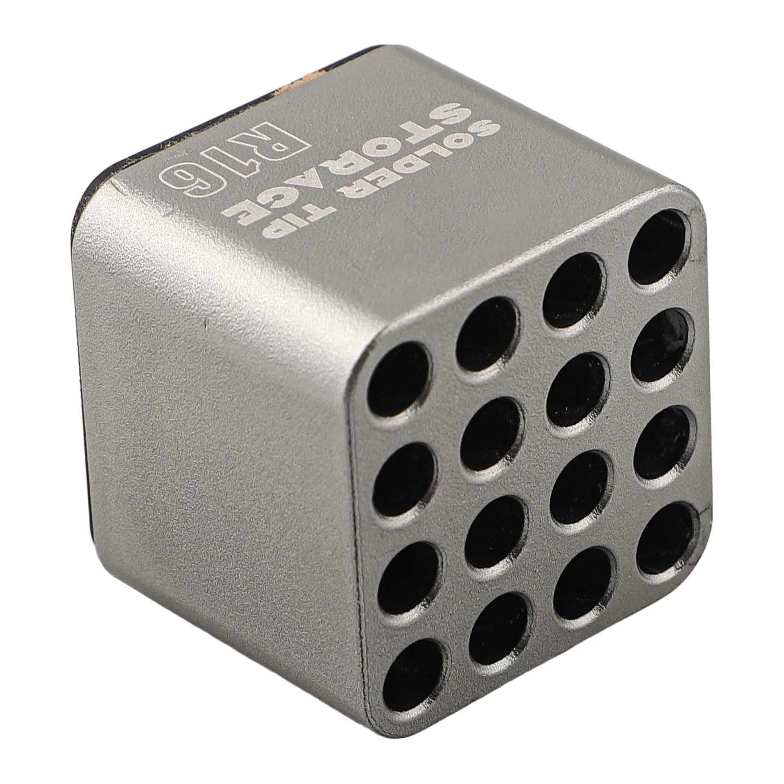 Desktop Tool Organizer 38.5mm 1.52 In Heating Core Box Holds 16 Iron Tips Rounded Corner Design Suitable For Multiple Tips