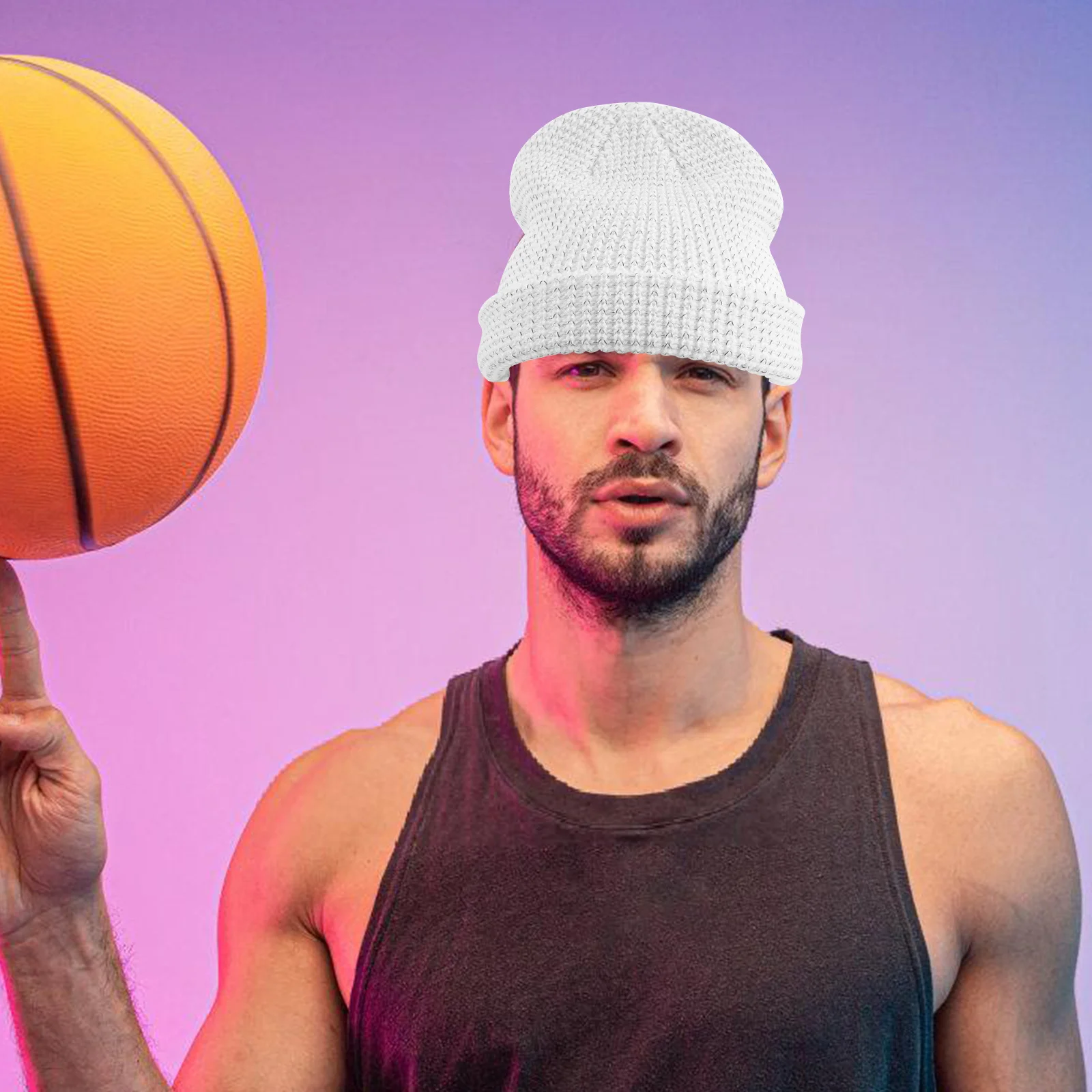 

Reflective Winter Beanie Warm Knit Hat Night Running Walking Fishing Outdoor Sports High Visibility Cycling Cap