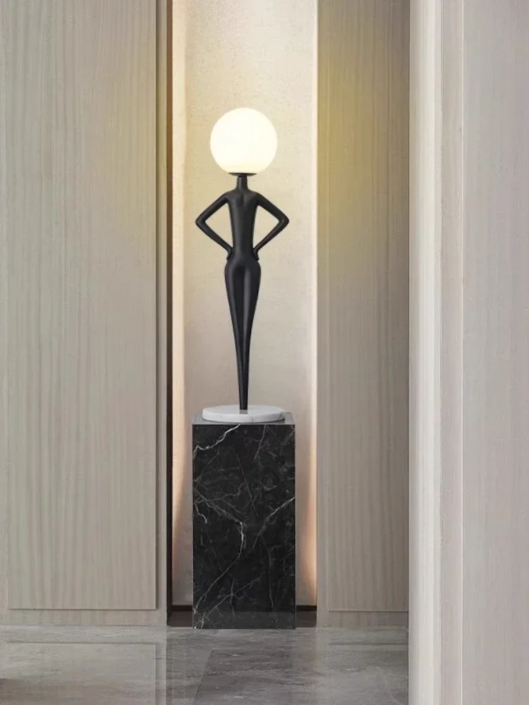 

Character Decoration Floor Lamp Hallway Hotel Humanoid Abstract Sculptured Ornaments