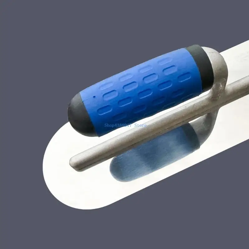 896B 3 Piece Rounded Flat Finishing Plastering Trowels for Seamless Wall Repairs