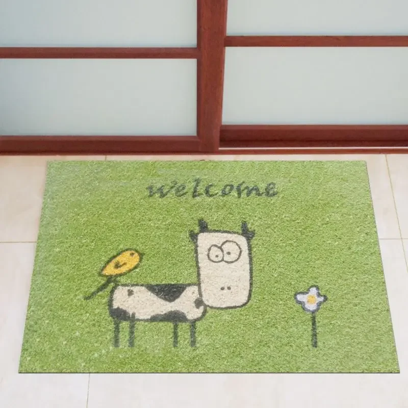 Owl Printed Welcome Mat Cartoon Non Slip Home Outdoor Entrance Carpets Washable Kitchen Rug Living Room Bathroom Decor Doormat