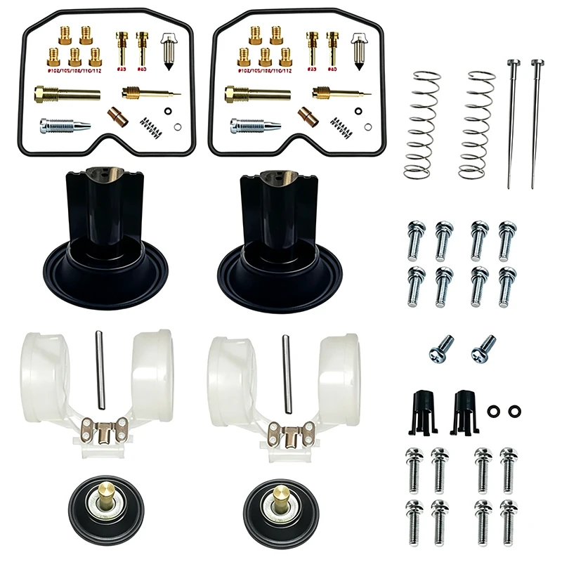 For Kawasaki ZZR250 For Ninja 250R GPX250R EX250-F EX250-H 1988-2007 Carburetor Rebuild Repair Kit Carb Vacuum Diaphragm Float