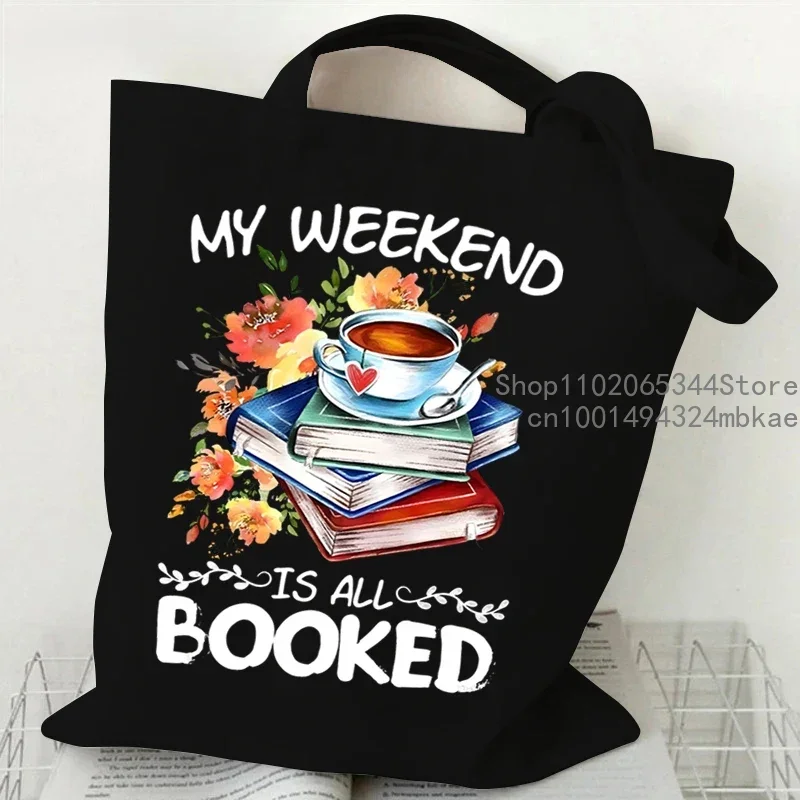 Vintage Books and Butterfly Print Canvas Bag Women\'s Shoulder Bag Gothic Sword Moon Shopping Shopper Ladies Hand Bags Tote Bag