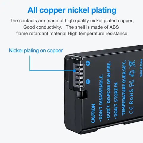 HQIX for Nikon Df D5300 D3300 D5200 D3400 D5500 P7000 D5600 D5100 P7100 P7200 P7700 P7800 Camera EN-EL14a Battery Dual Charger