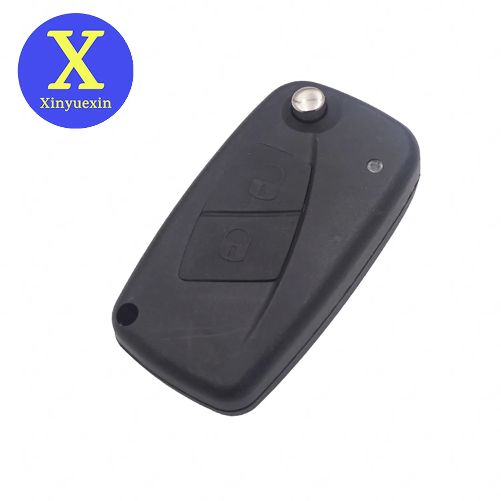 Xinyuexin 2 Buttons Remote Key for Fiat Bravo Linea Stilo Punto Ducato Ypsilon Daily PEUGEOT BOXER Citroen Jumper ID48 433MHz