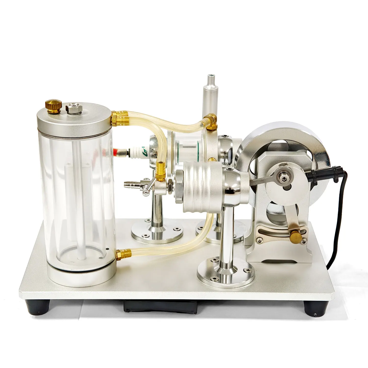 Self Circulating Water Cooled Engine Model B-M Two-stroke Can Be Started DIY Science Teaching Aid Metal Toy Gift for Hobbyist
