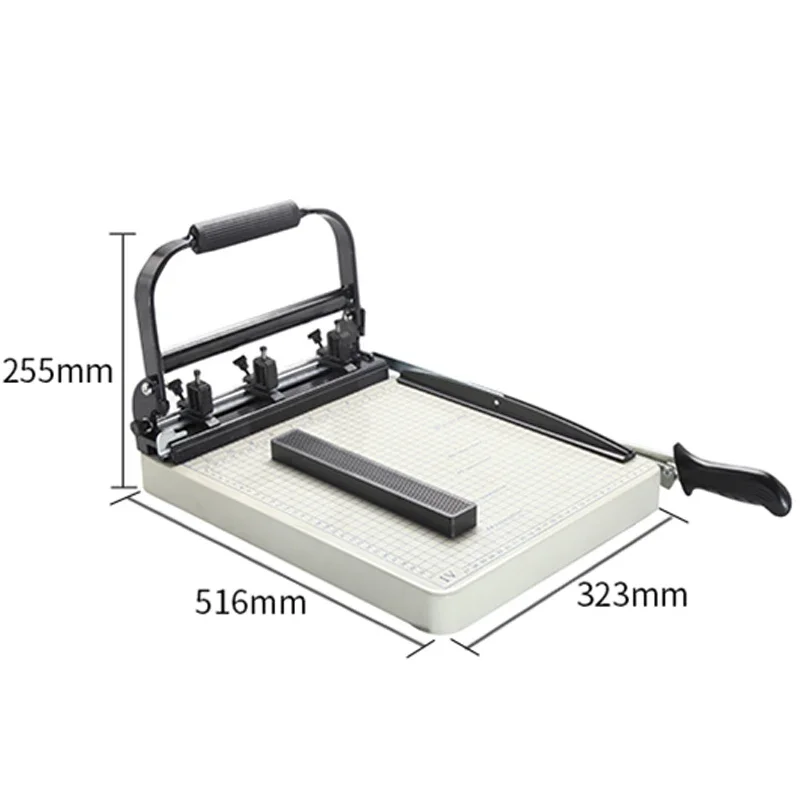 DK-3 Office Tools B4 Paper Cutter Trimming Machine Accurate Safety Steel Paper Cutting Machine File Punching Machine