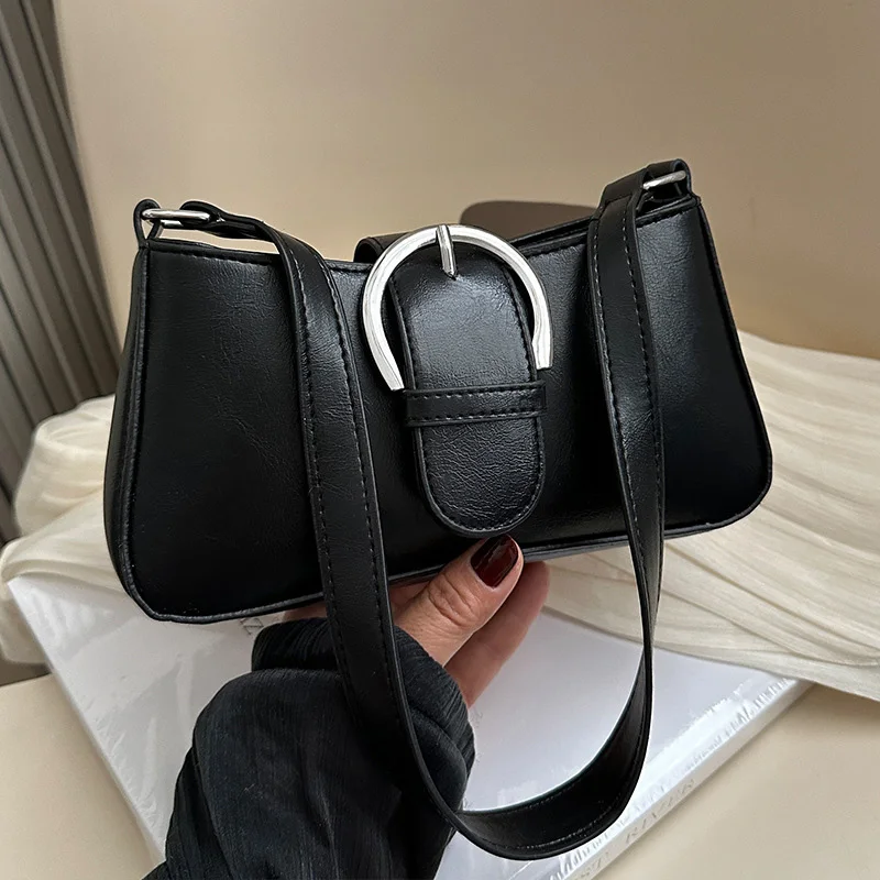 Luxury Handbags Designer Women\'s Shoulder Bag For Gifts, Solid Color Fashion Versatile Crossbody Underarm Bags