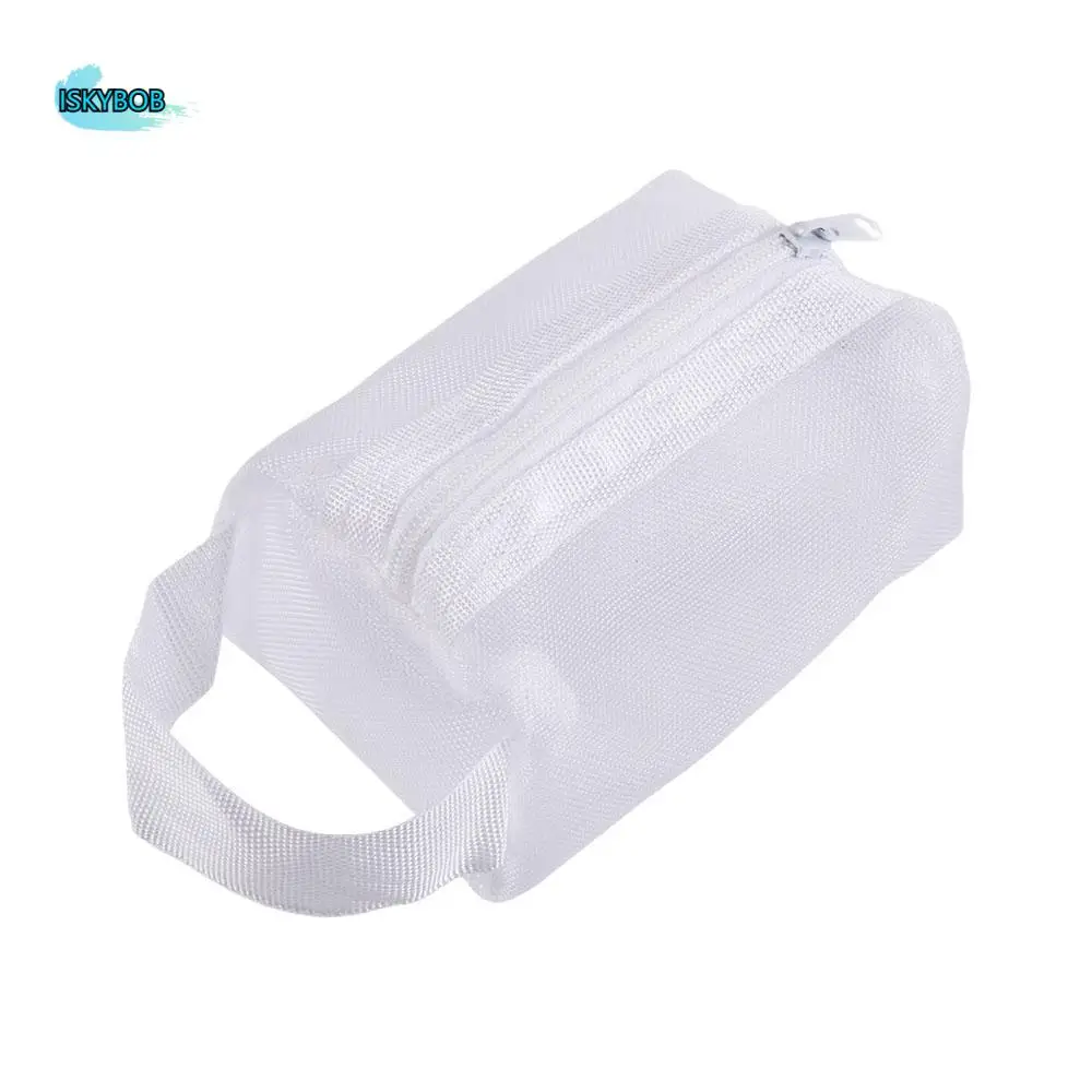 

Fashion Transparent Mesh Storage Bag Nylon Zipper Pouch Small Coin Purse Small Wallet Card Bag Transparent Cosmetic Bag Travel