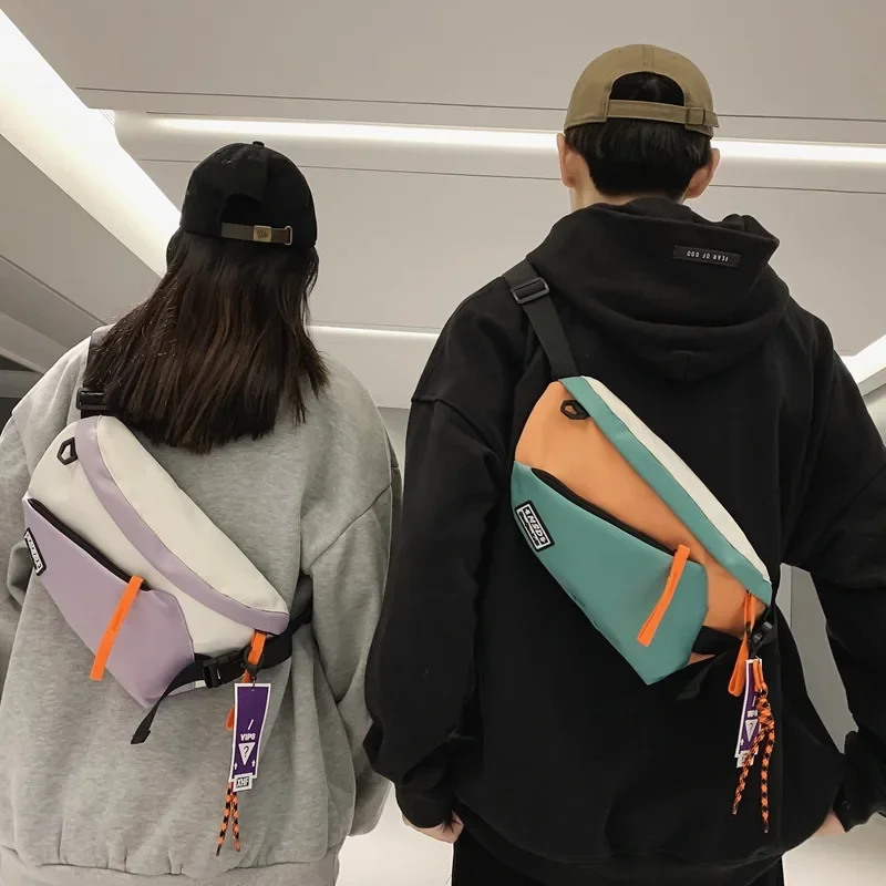 Riñonera multifunción de nailon para hombre y mujer, bolso de cintura con bolsillo para teléfono móvil, estilo Hip Hop, Unisex