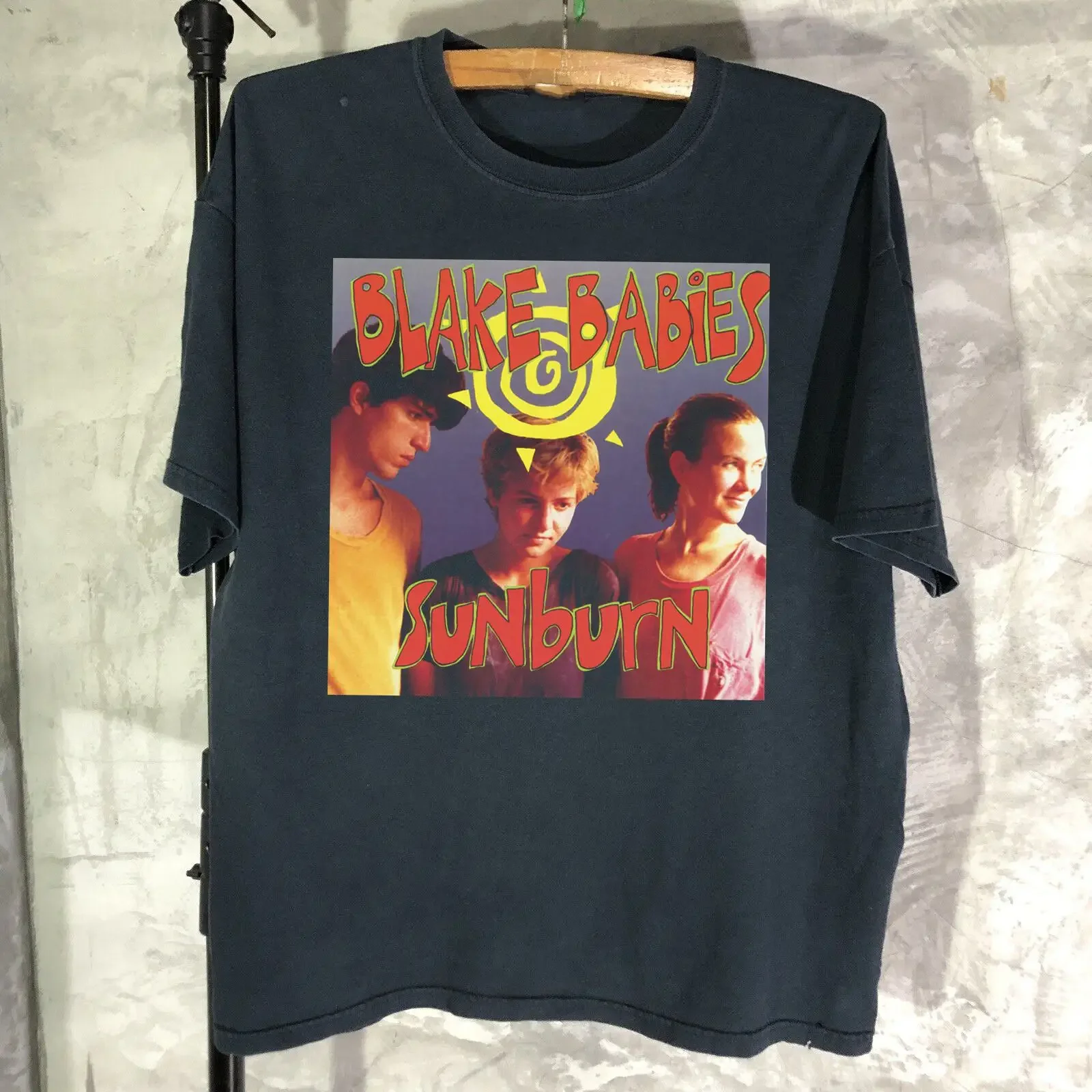 T shirt Sunburn Album Blake Babies Band nera taglia S 5XL regalo per fan vintage Washed Comfortable Soft Unisex homme