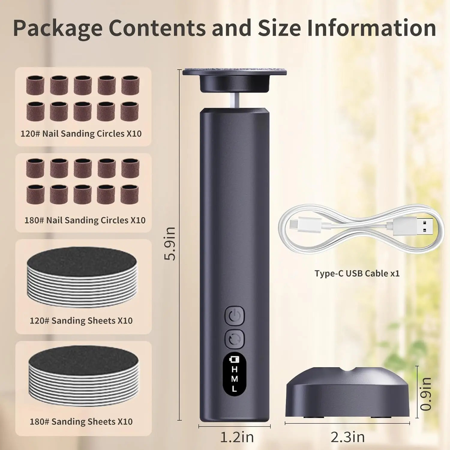 2 في 1 الكهربائية مزيل مسامير القدم اللاسلكي قدم ملف آلة المهنية مانيكير باديكير أداة مجموعة العناية بالقدم للبشرة الميتة #3