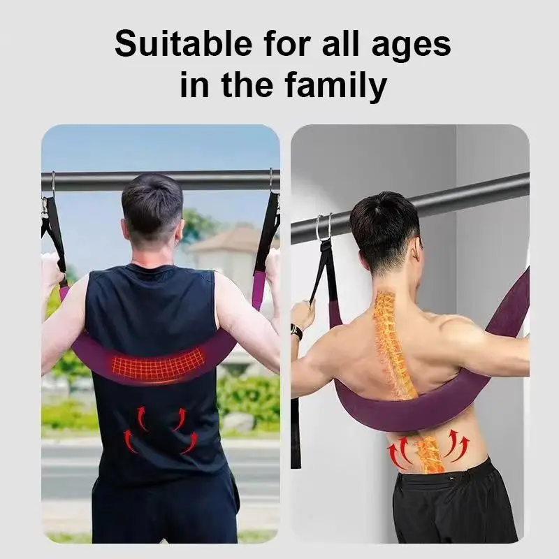 Home Gym Lumbar Traction Belt Adjustable Horizontal Bar Stretch Back Suspension Spine Alignment for Daily Exercise view 6