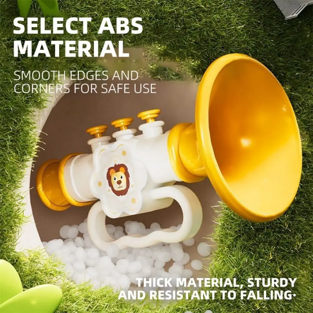 Early Learning Mini Blowing Trumpet Cartoon Speech Enhancement Voice Changing Whistle With Hanging Rope