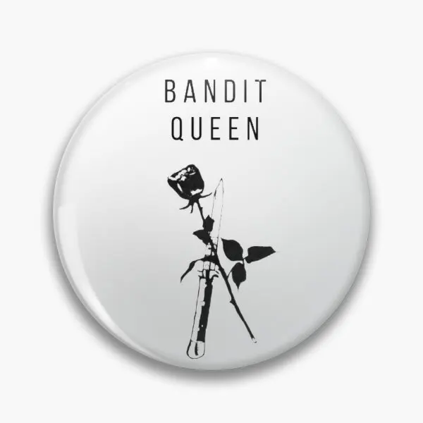 Fine Art Bandit Queen Design  Soft Button Pin Hat Badge Clothes Lapel Pin Collar Decor Lover Funny Gift Women Fashion Cartoon