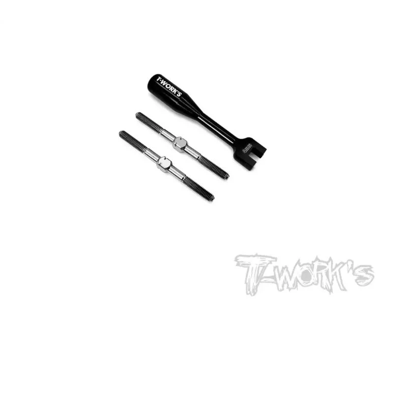 Jeu de tendeurs en titane Original T works TB-247 64 (pour Roche P12 EVO 2) pièce Rc professionnelle