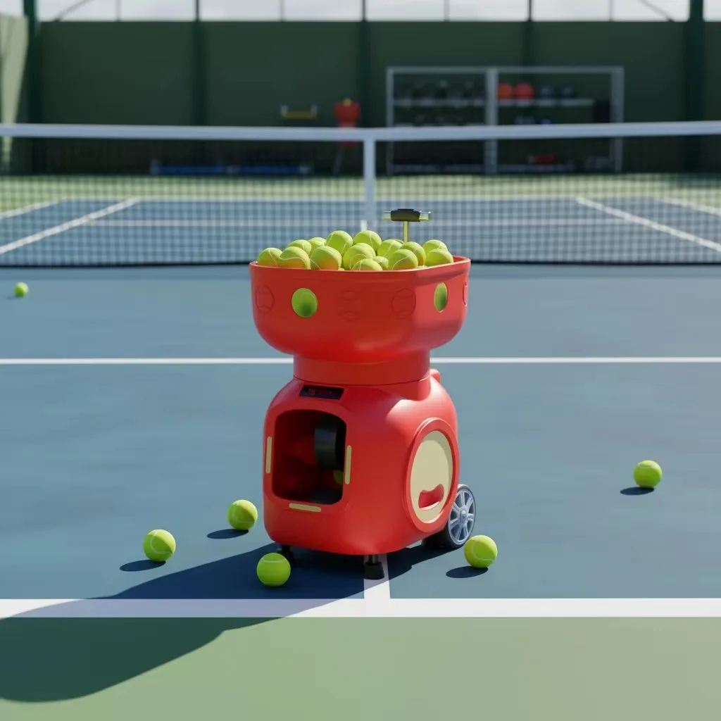 2026 T5 APP Remote Programmable Tennis Machine 120 Balls Lob Training