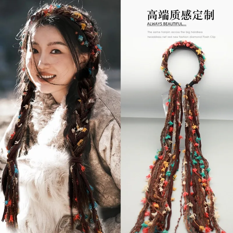 HQ النساء أفخم شرابات عقال عالية الجودة اليدوية البوهيمي Hairwear شعر مستعار إكسسوارات الشعر Dreadlock العصرية رئيس مجوهرات هدايا