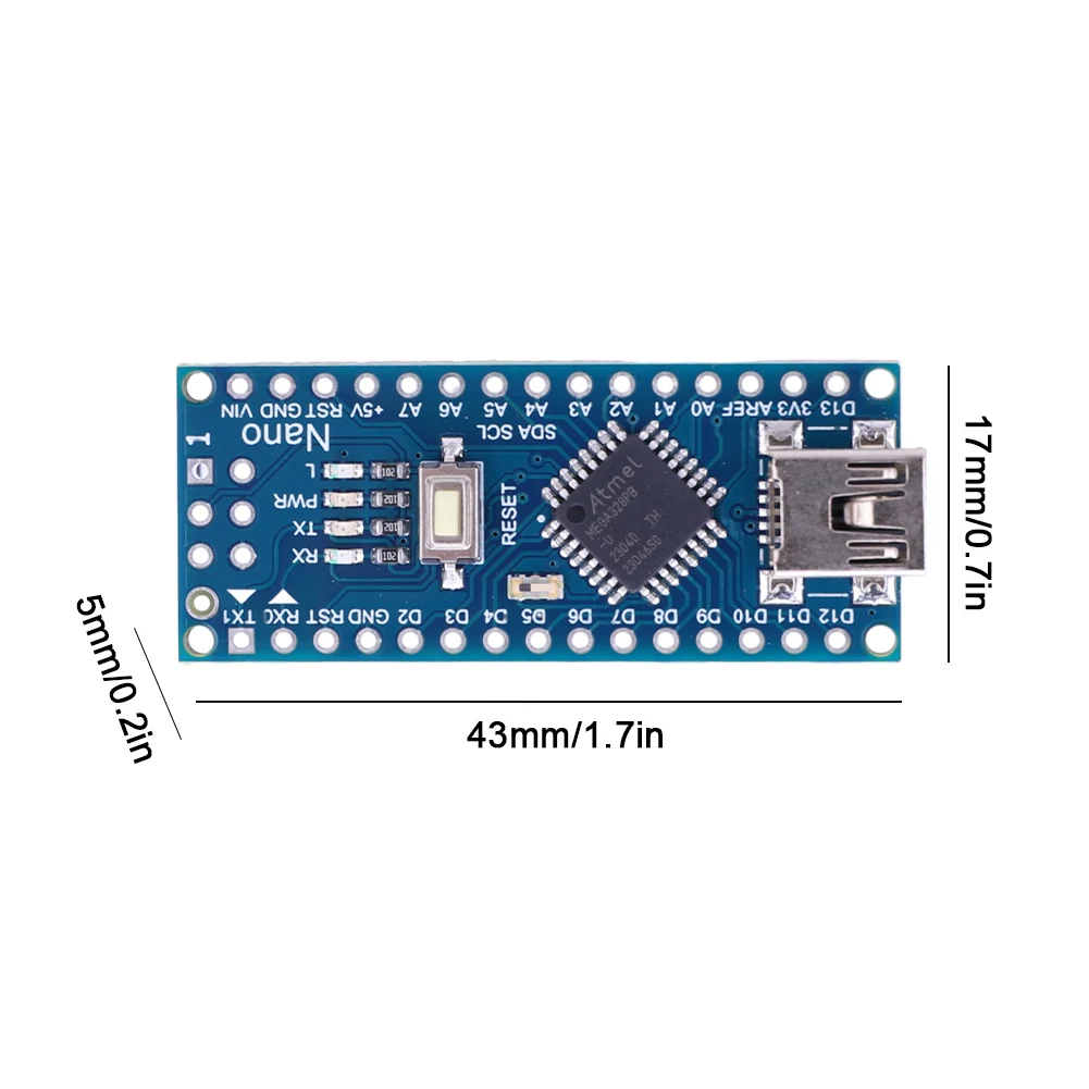 Per Arduino Nano 3.0 Atmega328 scheda compatibile Controller modulo WAVGAT scheda di sviluppo PCB scheda di espansione semplice CH340
