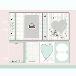 M5 5Holes Candy Colored Binder Inner Page Journal Sketchbook Accessories Diary Office Supplies