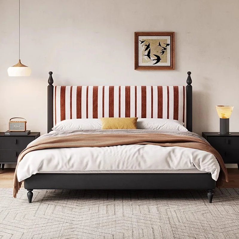 

Wooden Design Modern Bed Double Children Headboards Bedroom Hospital Bed Floor Multifunctional Letto Matrimoniale Home Furniture