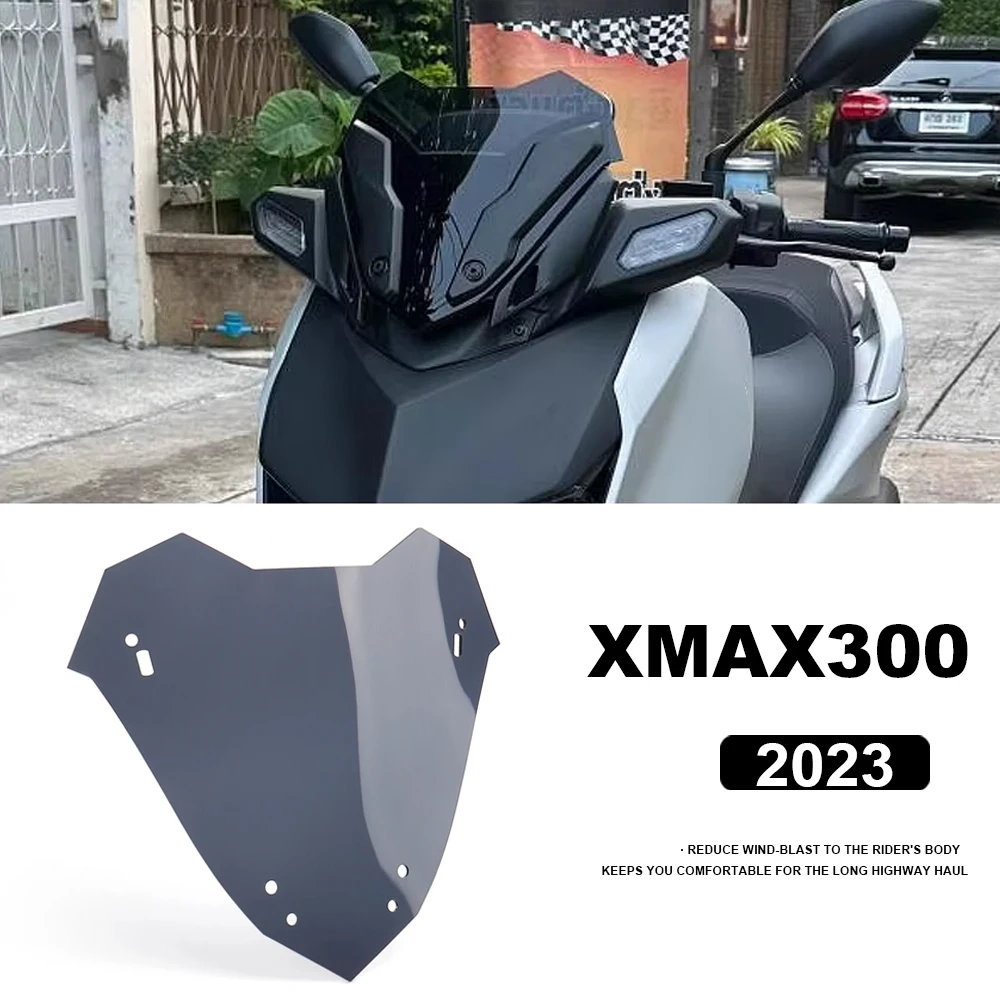 

Motorcycle X-MAX 300 2023 Windscreen Windshield For Yamaha XMAX300 XMAX 300 X-MAX 300 Wind Shield Screen Protector Accessories