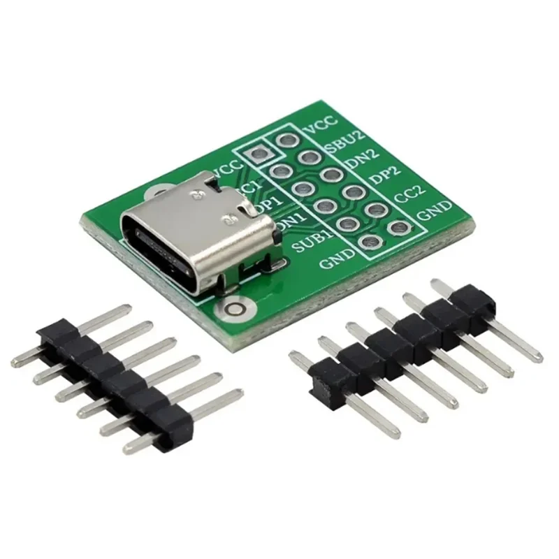 1/5pcs TYPE-C Female Test Board USB3.1 16P to 2.54 High Current Power Adapter Board Module for Arduino