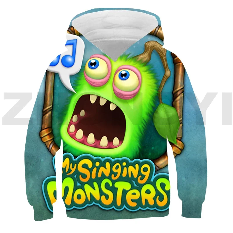 Game My Singing Monsters Anime Hoodie 3D Harajuku Sweatshirt Boys Girl Casual Pullovers Sudaderas My Singing Monsters Streetwear