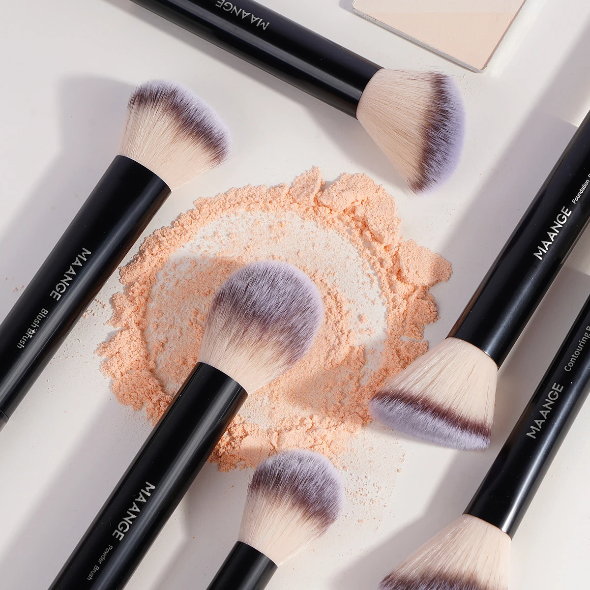 MAANGE 20pcs/set Makeup Brush Powder Eyeshadow Foundation Eyebrow Contour Blending Cosmetics Beauty Tools with Travel Bag