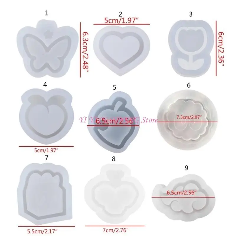 N5KF الإبوكسي راتنج القالب جميل الملحقات الرمال السائلة مما يجعل القالب سهلة لتخليص قوالب السيليكون لصياغة المجوهرات