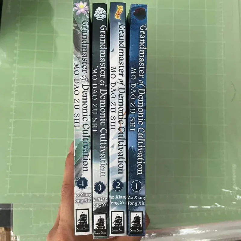 4books Grandmaster of Demonic Cultivation: Mo Dao Zu Shi Novel Vol. 1-4 Myth & Legend Comic Book English Manga Novel Paperback