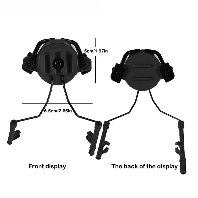 Army Tactical Headset Holder Fast Helmet Rail Suspension Bracket Hunting Shooting Headset Bracket Helmet Rail Adapter Set