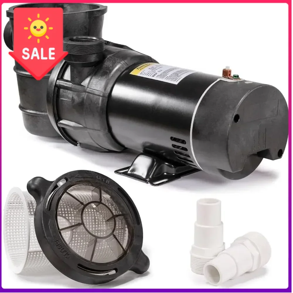 

Горячая распродажа: Насос для наземного бассейна 1.5HP, 2-скоростной, для спа, 1.5 дюйма, высокопроизводительный, с двумя скоростями, самоочищающийся, с корзиной для фильтрации, адаптер для шланга бассейна