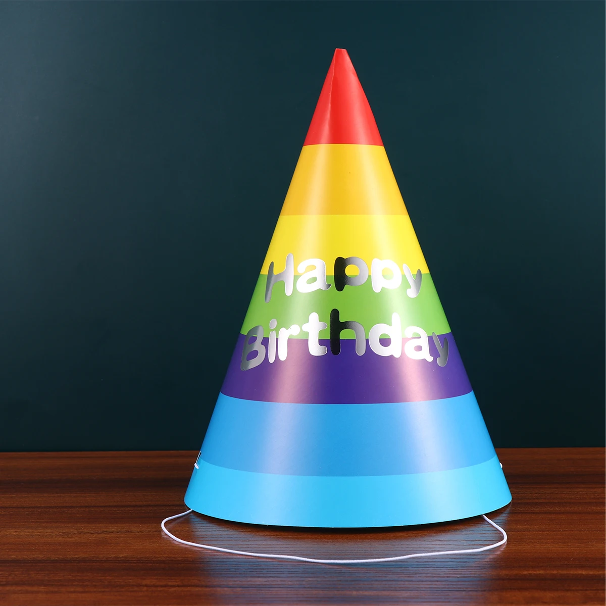 

50 Pcs Decor Rainbow Triangle Hat Hats Birthday Party Happy Decorations
