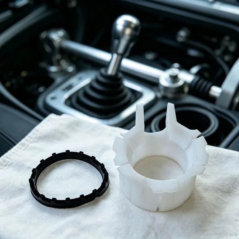 Gear Linkage Bushing Replacement Component for Vehicle Gear Mechanism Service, Molded Polymer, Part Reference 1612681980, X37F